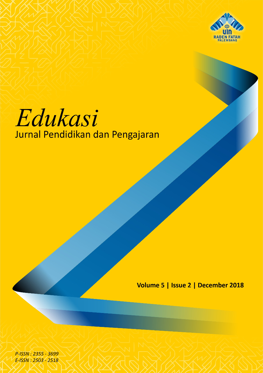 					View Vol. 5 No. 2 (2018): Edukasi: Jurnal Pendidikan dan Pengajaran
				