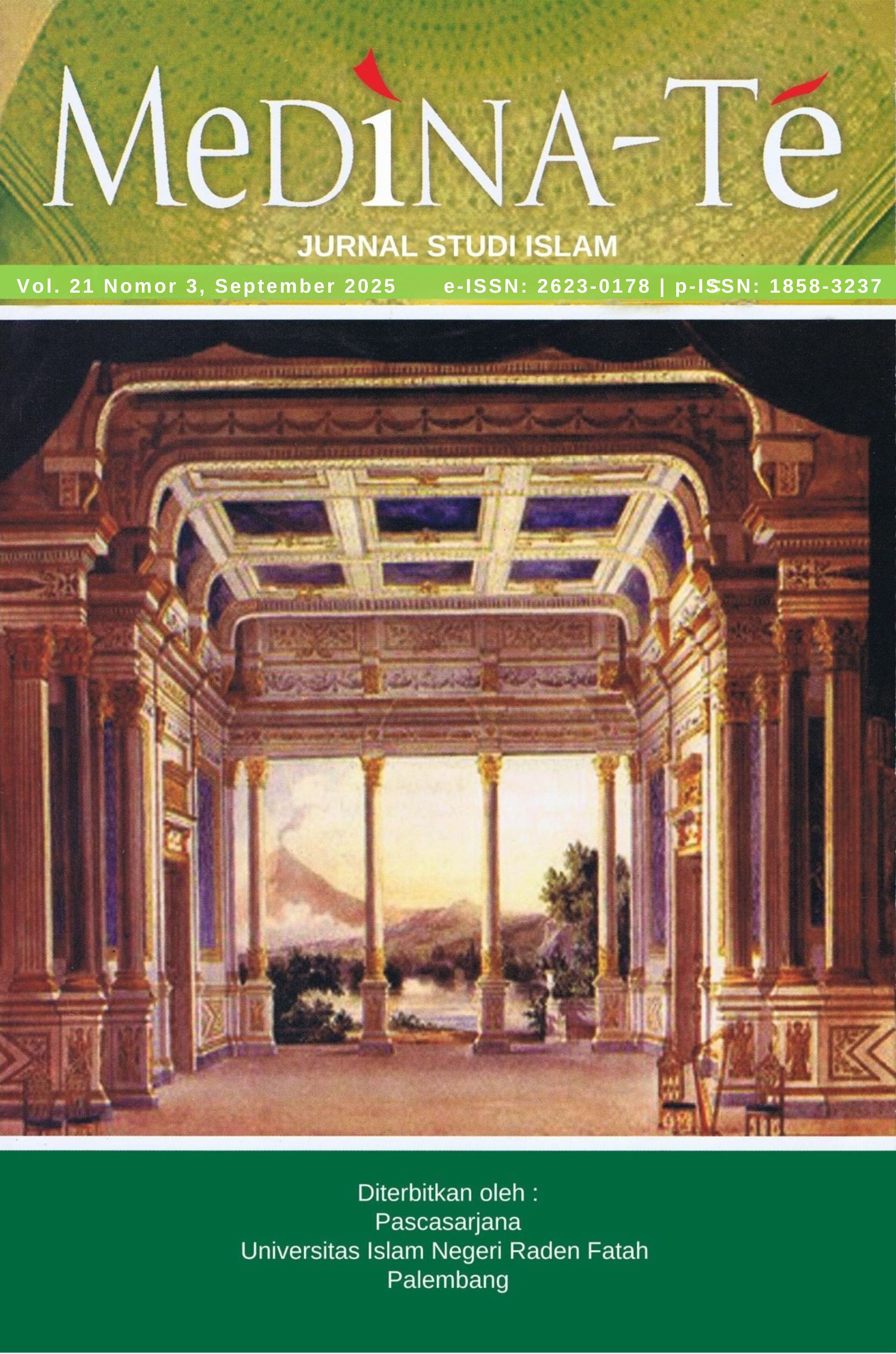 					View Vol. 22 No. 1 (2026): Medina-Te: Jurnal Studi Islam
				