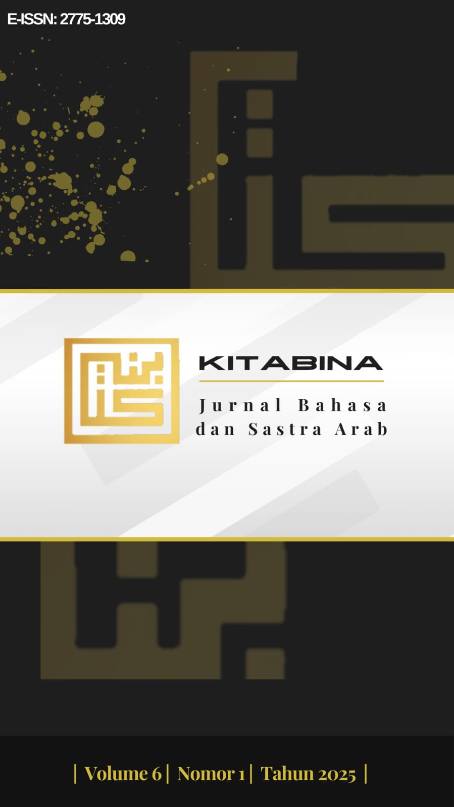 Vol. 6 No. 1 (2025): Kitabina: Jurnal Bahasa dan Sastra Arab