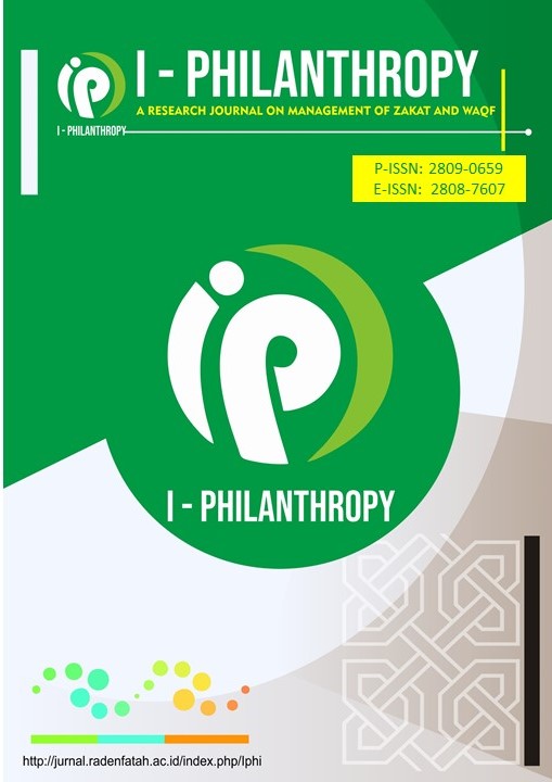 					View Vol. 5 No. 1 (2025): I-PHILANTHROPY:A Research Journal On Management Of Zakat and Waqf
				